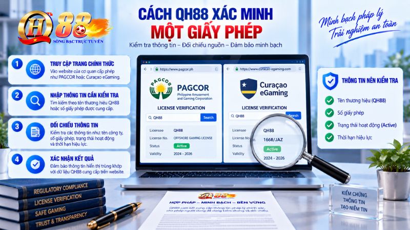 Cách QH88 xác minh một giấy phép
